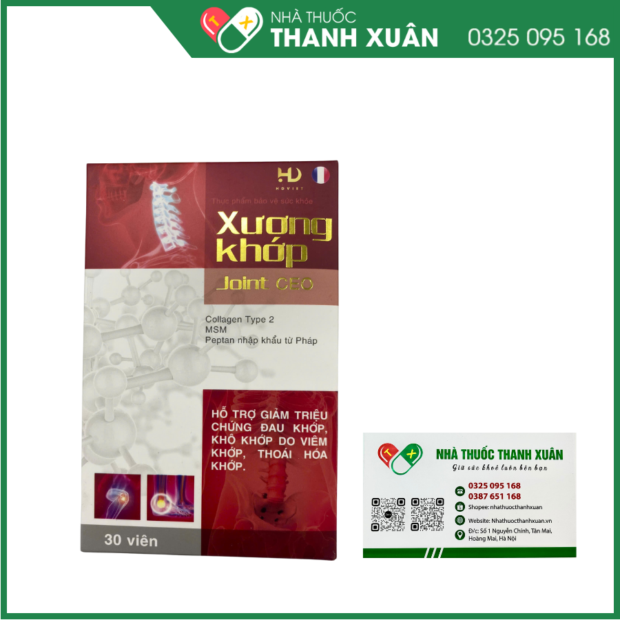 Xương khớp Joint Ceo hỗ trợ giảm triệu chứng đau khớp, khô khớp do viêm khớp, thoái hóa khớp